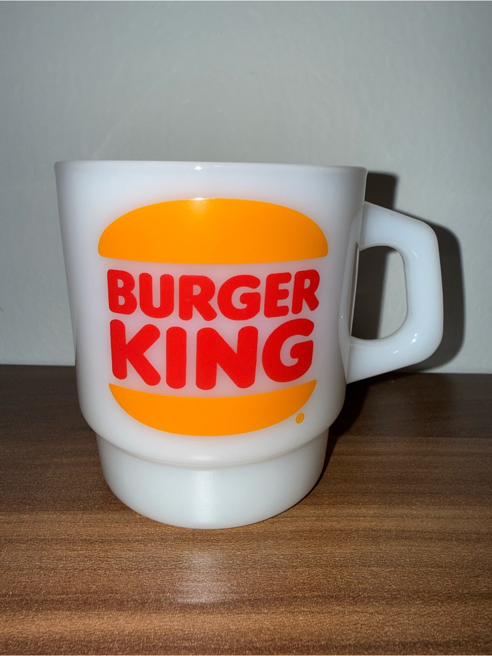 Burger King Mug Milk Glass Super Rare